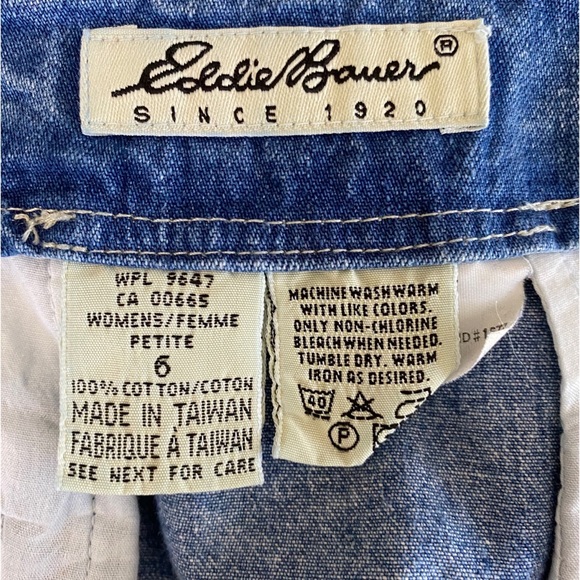 Eddie Bauer Denim Wrap Skirt Size 6 - Picture 4 of 7